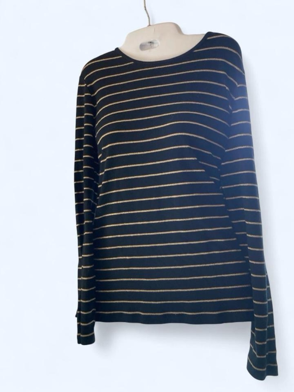 Ralph Lauren Black and cream striped 
Shirt in a L #preppy #nautical